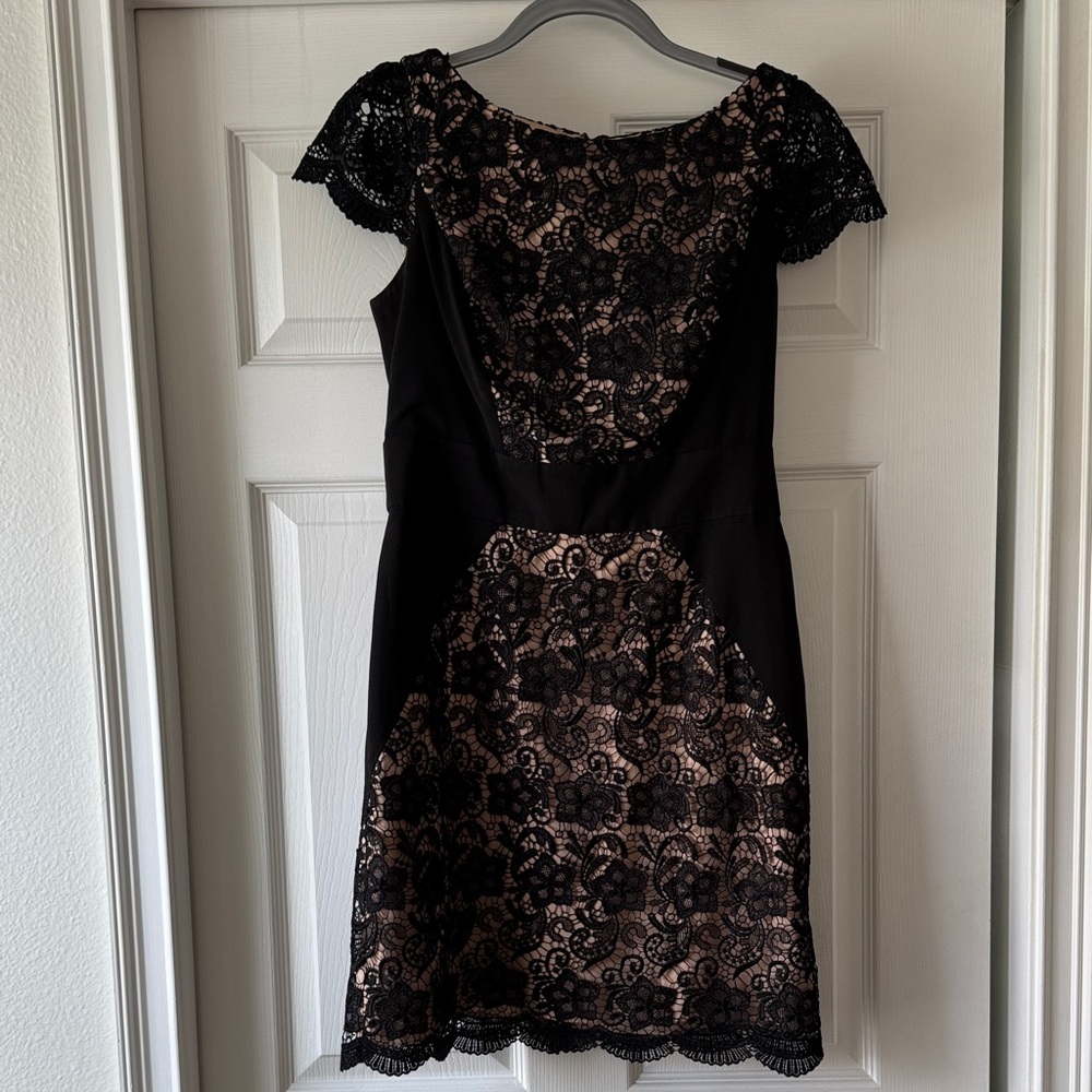 Jessica Simpson Black Lace Mini Dress